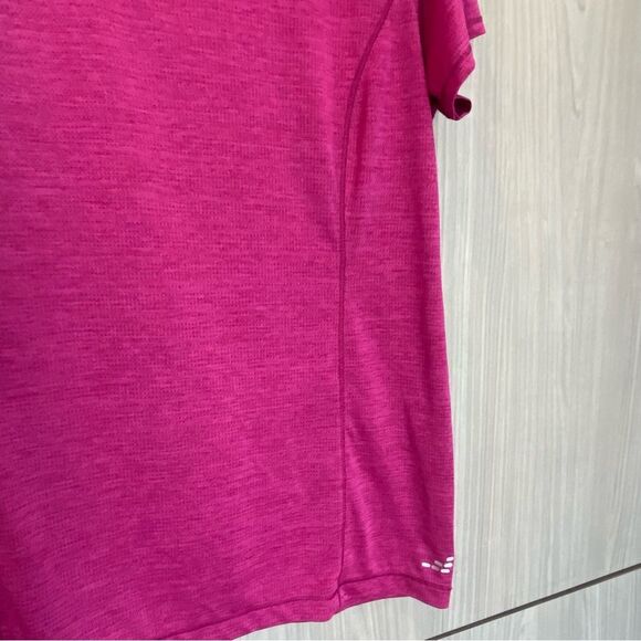BCG Athletic Short Sleeve V-Neck T-shirt Large Pink Gym Workout Running - Picture 5 of 6